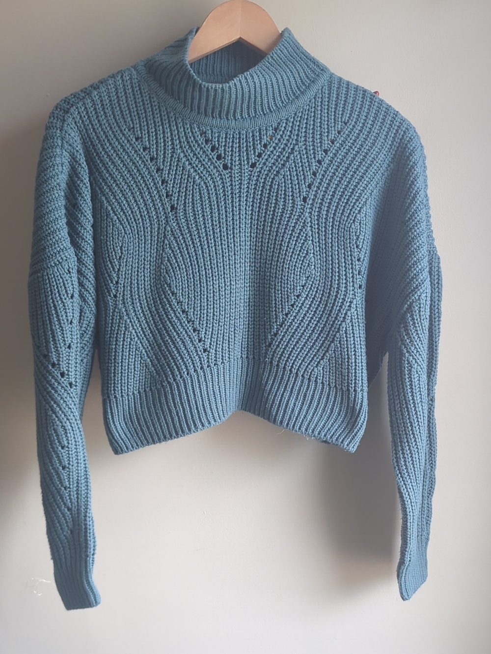 Seven Sisters. Cropped Heavy Knitted Oversized Sweater. Size Small.